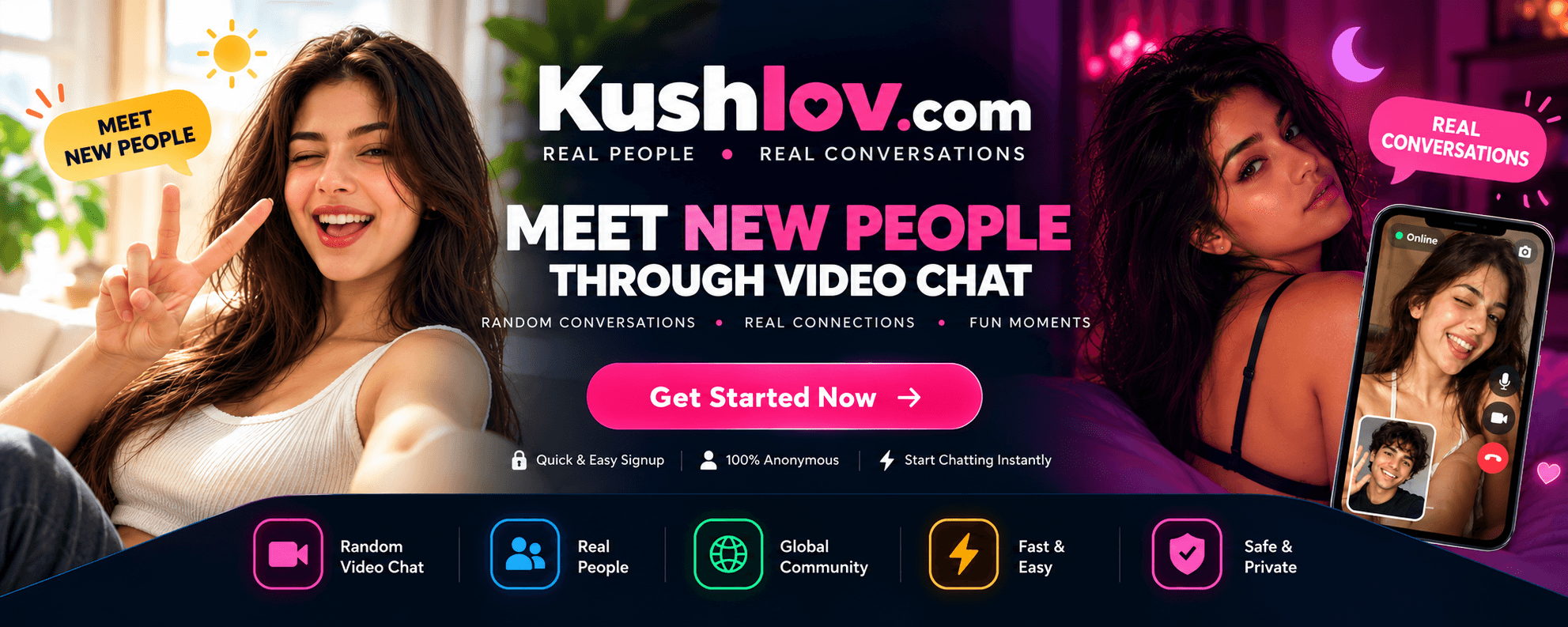 Kushlov - Meet New People Through Video Chat